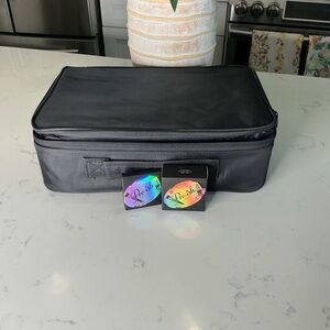 Black Travel Makeup Organizer Bag